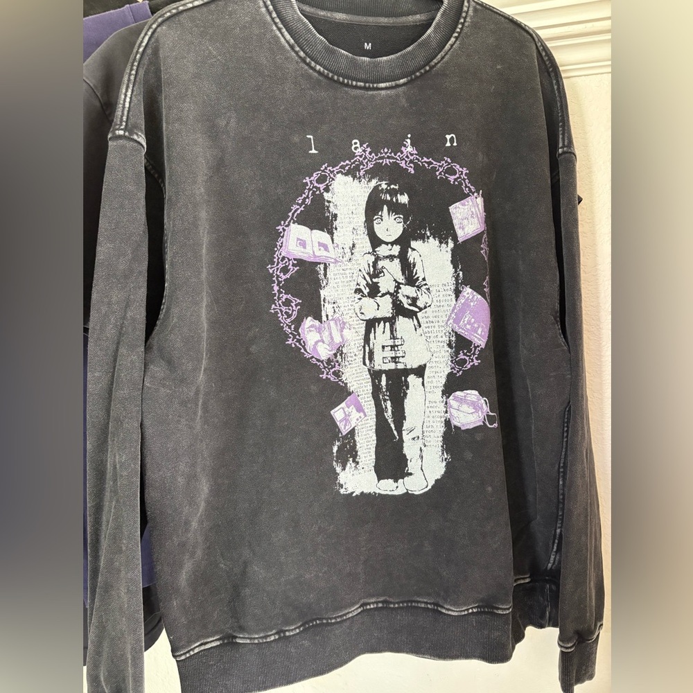 Damno Vintage Serial Experiment Lain Washed Long Sleeve Rare
